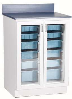 20" Base Cabinet with Clear Lexan Doors